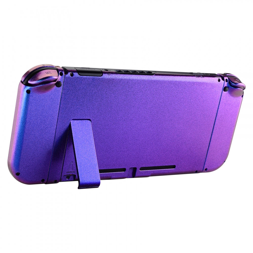 eXtremeRate Chameleon Glossy Purple Blue Back Plate for Nintendo