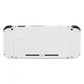 eXtremeRate Retail Soft Touch Grip White Handheld Console Back Plate, Joycon Handheld Controller Housing Shell With Full Set Buttons DIY Replacement Part for Nintendo Switch - QP303
