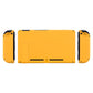 eXtremeRate Retail Soft Touch Grip Caution Yellow Handheld Console Back Plate, Joycon Handheld Controller Housing Shell With Full Set Buttons DIY Replacement Part for Nintendo Switch - QP305