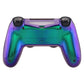 eXtremeRate Retail Green and Purple Bottom Shell, Chameleon Back Housing Case Cover, Game Improvement Replacement Parts for ps4 Slim Pro Controller JDM-040, JDM-050 and JDM-055 - SP4BP02