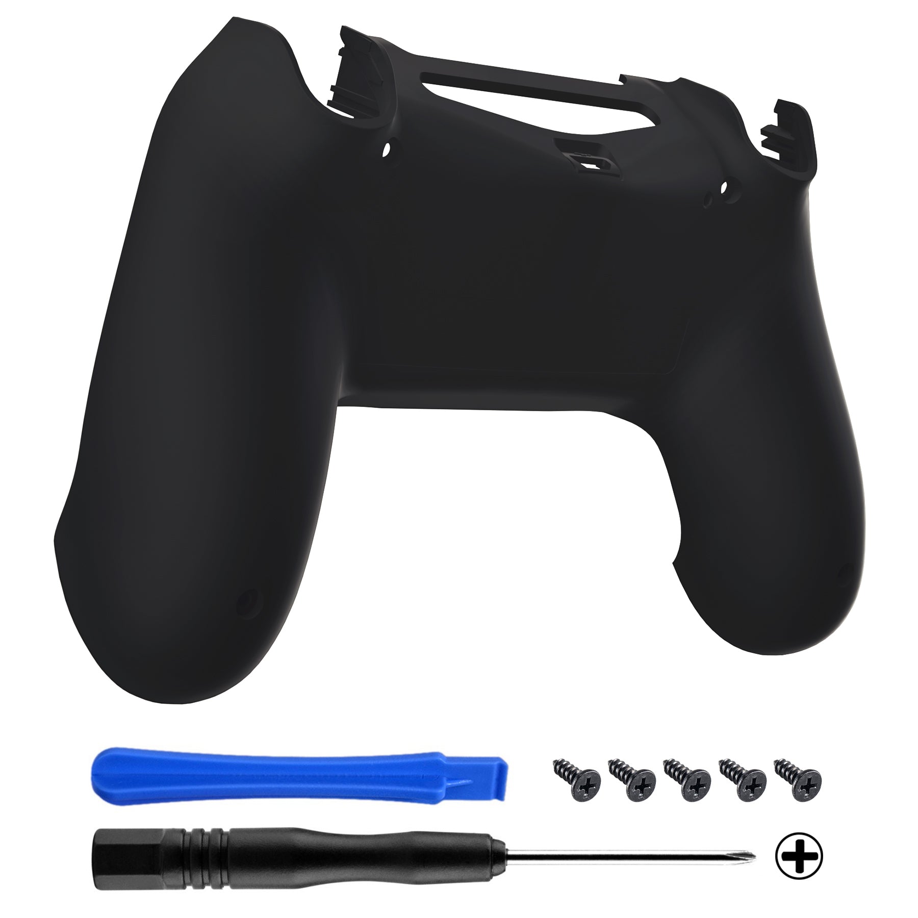 eXtremeRate Black Soft Touch Game Improvement Replacement Parts