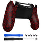 eXtremeRate Retail Textured Red Comfortable Non-slip Back Cover for ps4 Slim Pro Remote Controller JDM-040 JDM-050 JDM-055 - SP4BR04