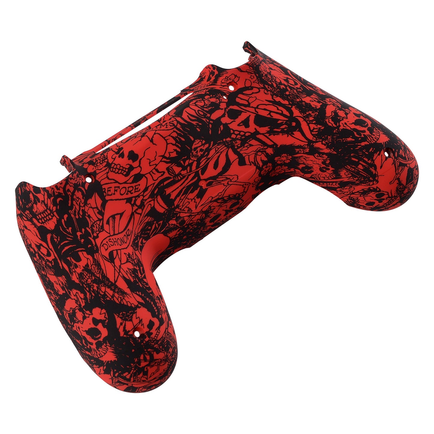 eXtremeRate Retail Demons and Monsters Bottom Shell, Soft Touch Back Housing Case Cover, Game Improvement Replacement Parts for ps4 Slim Pro Controller JDM-040, JDM-050 and JDM-055 - SP4BS04