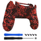 eXtremeRate Retail Demons and Monsters Bottom Shell, Soft Touch Back Housing Case Cover, Game Improvement Replacement Parts for ps4 Slim Pro Controller JDM-040, JDM-050 and JDM-055 - SP4BS04