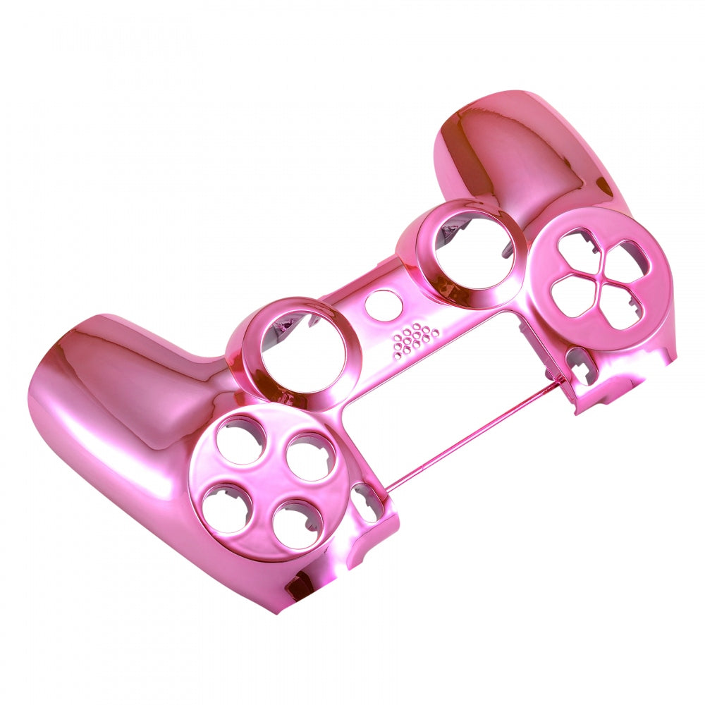 eXtremeRate Retail Chrome Pink Edition Front Housing Shell Faceplate for ps4 Slim ps4 Pro Controller (CUH-ZCT2 JDM-040 JDM-050 JDM-055) - SP4FD06