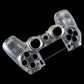 eXtremeRate Retail Transparent Clear Faceplate Cover Front Housing Shell Matte Replacement Kit for  for ps4 Pro Slim Controller (CUH-ZCT2 JDM-040 JDM-050 JDM-055) - SP4FM01