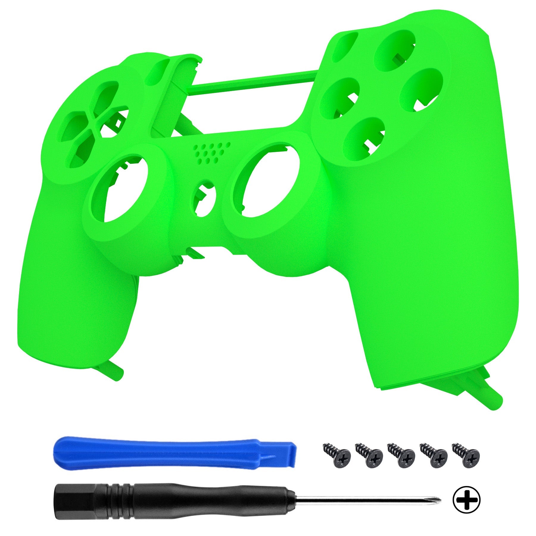 eXtremeRate Neon Green Soft Touch Custom Faceplate Shell