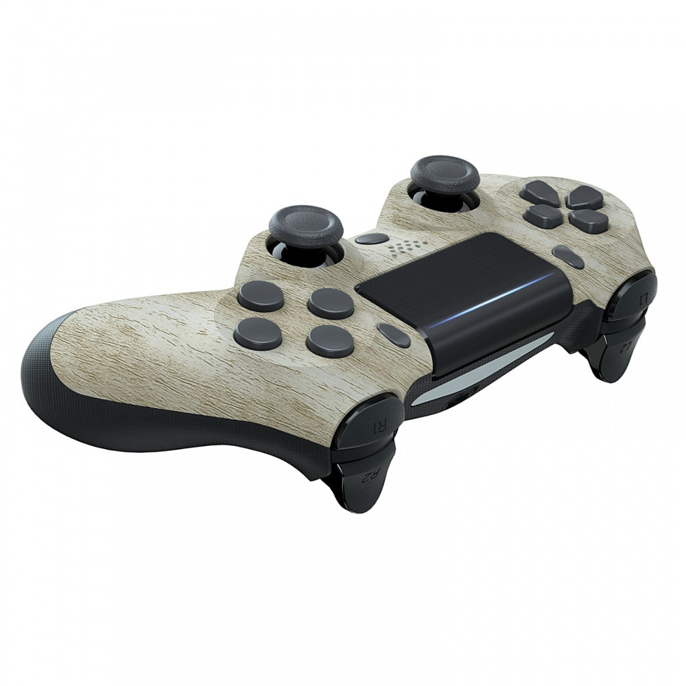 ps4 ＆ソフト eXtremeRate Pine Wood Grain Patterned Custom Faceplate Cover