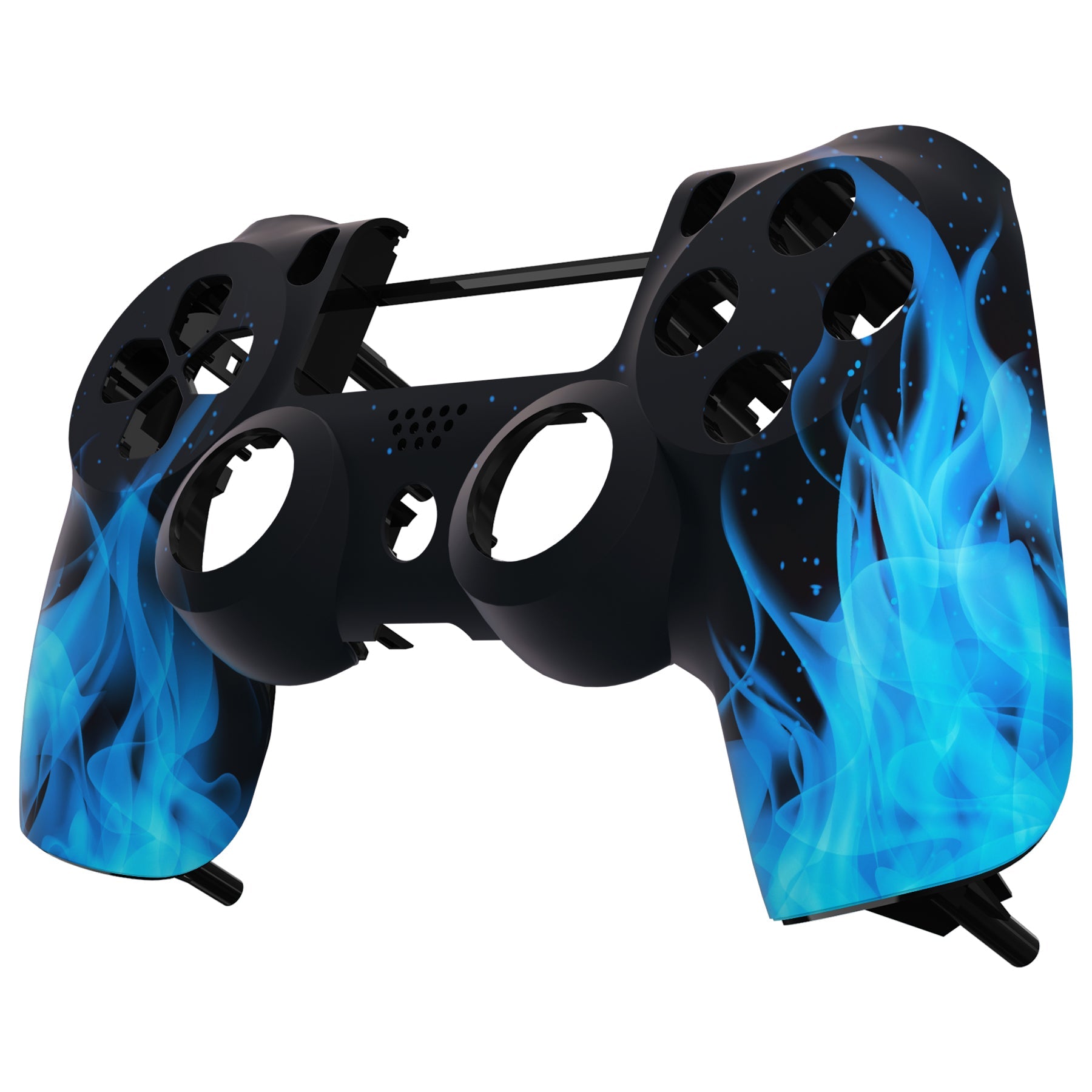 eXtremeRate Blue Flame Patterned Custom Faceplate Cover