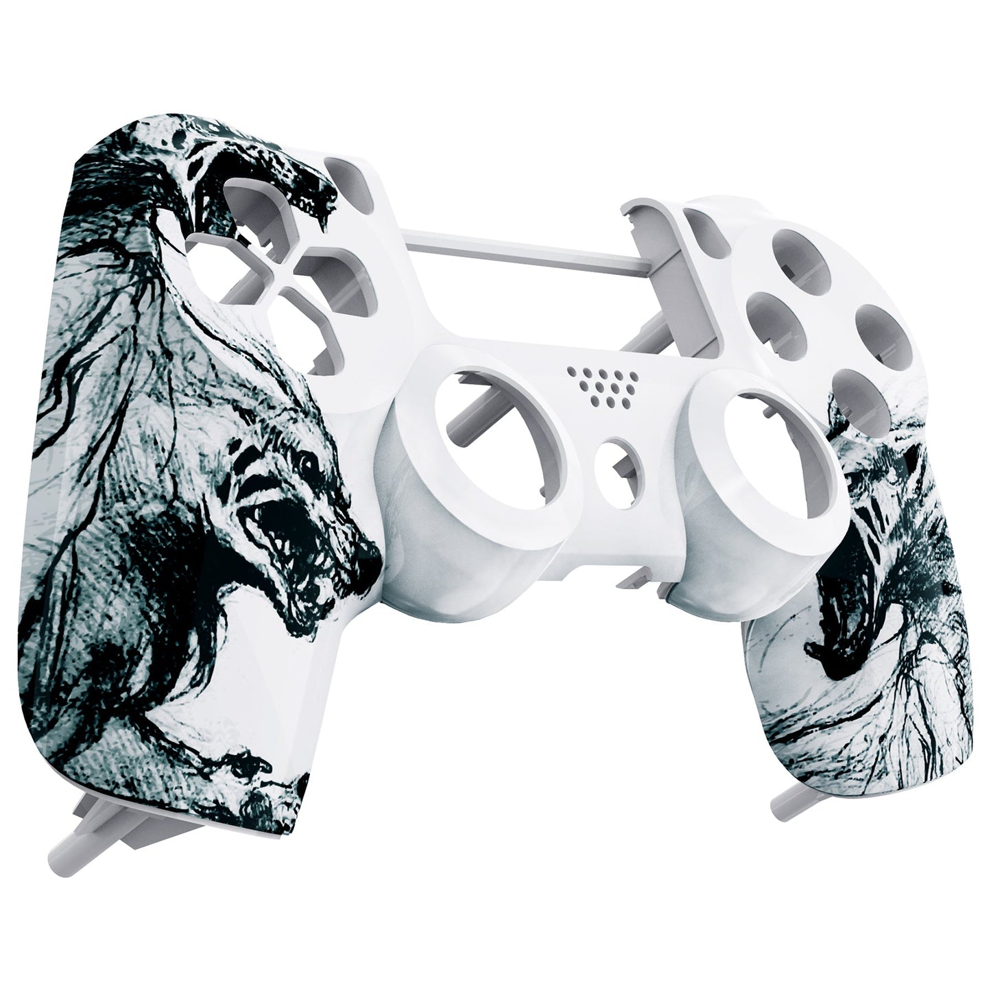 eXtremeRate Retail Customized Wolf Soul Front Shell for ps4 Pro Slim Controller (CUH-ZCT2 JDM-040 JDM-050 JDM-055) - SP4FT09
