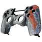 eXtremeRate Retail Patterned Hydro Dipped Front Housing Shell Case for ps4 Slim Pro Game Controller (CUH-ZCT2 JDM-040 JDM-050 JDM-055) - SP4FT25