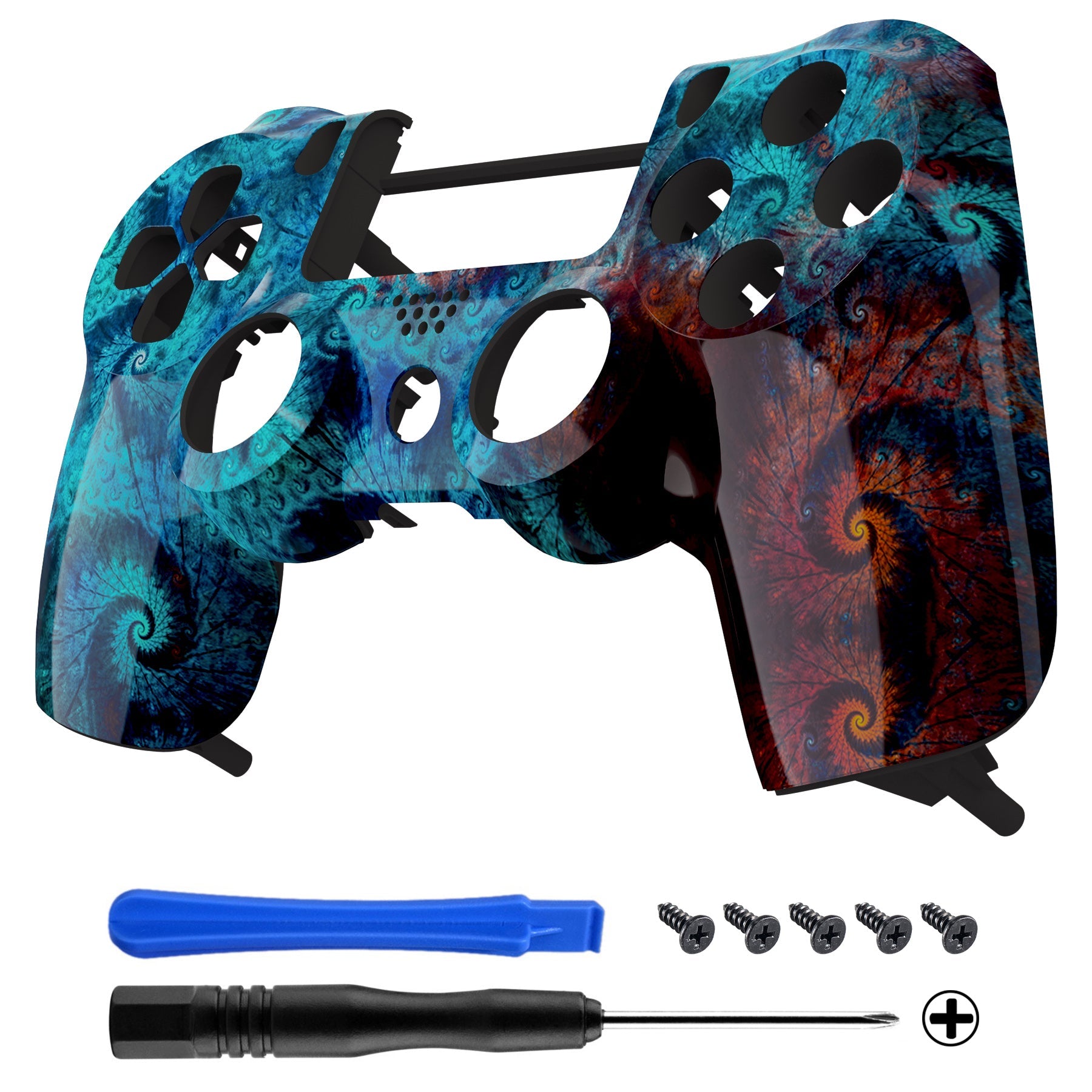 eXtremeRate Spiral Patterned Custom Faceplate Cover, Replacement
