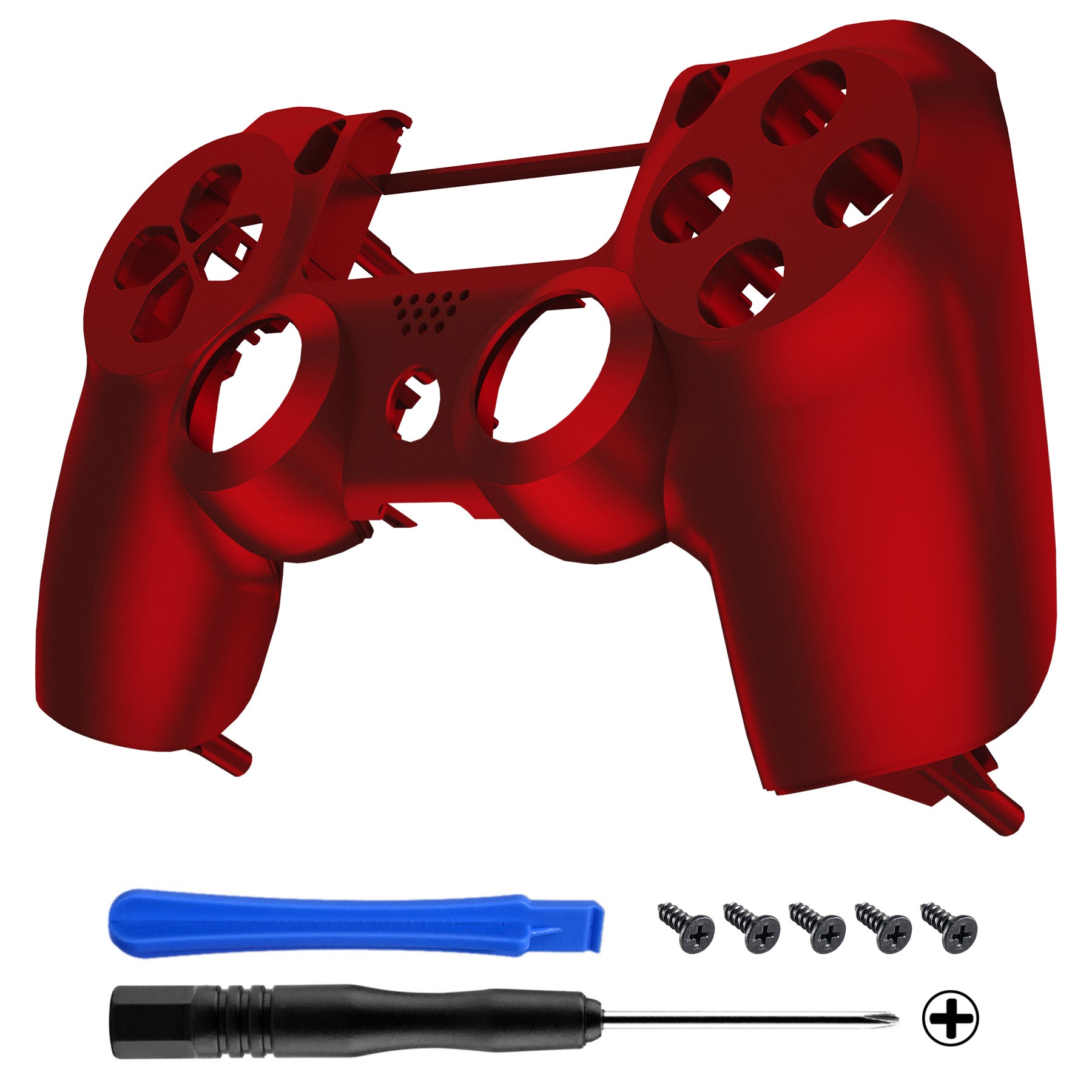 eXtremeRate Scarlet Red Soft Touch Custom Faceplate Shell