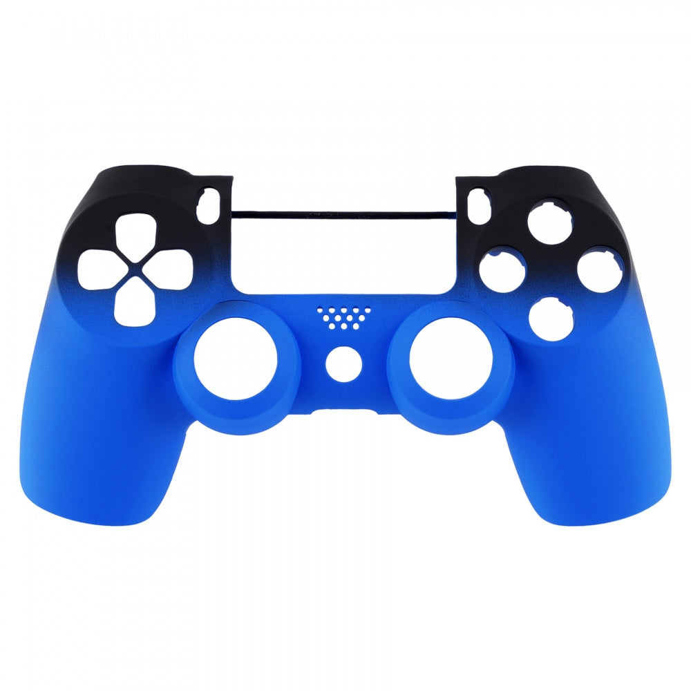 eXtremeRate Retail Shadow Blue Soft Touch Grip Front Housing Shell Faceplate for ps4 Slim Pro Controller (CUH-ZCT2 JDM-040 JDM-050 JDM-055) - SP4FX11