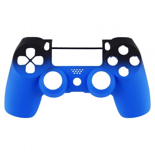 eXtremeRate Retail Shadow Blue Soft Touch Grip Front Housing Shell Faceplate for ps4 Slim Pro Controller (CUH-ZCT2 JDM-040 JDM-050 JDM-055) - SP4FX11
