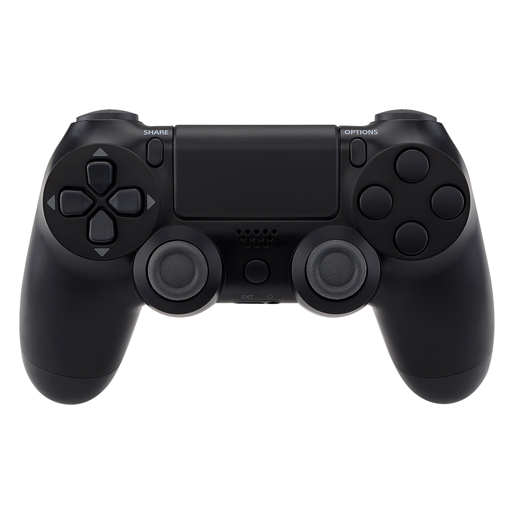 eXtremeRate Replacement Full Set Buttons Compatible with PS4 Slim Pro CUH-ZCT2 Controller Black