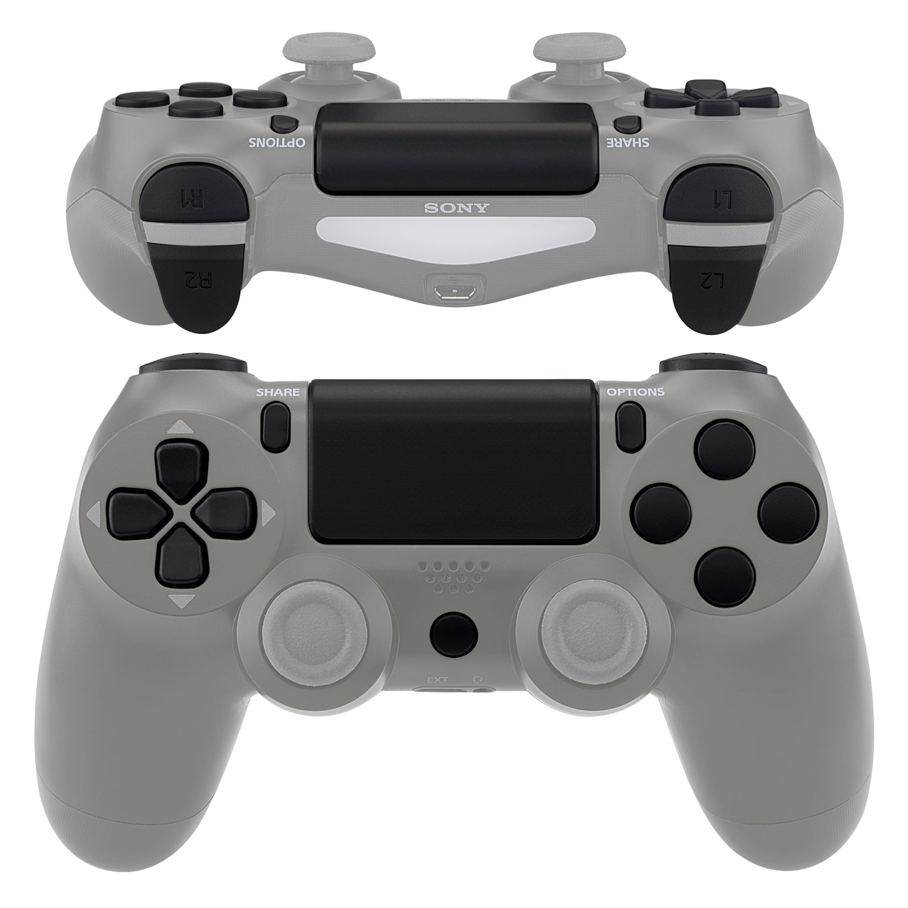 eXtremeRate Replacement D-pad R1 L1 R2 L2 Triggers Touchpad Action