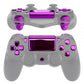 eXtremeRate Retail Chrome Purple Replacement D-pad R1 L1 R2 L2 Triggers Touchpad Action Home Share Options Buttons, Full Set Buttons Repair Kits with Tool for ps4 Slim ps4 Pro CUH-ZCT2 Controller - SP4J0417