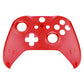 eXtremeRate Retail Solid Clear Red Design Repair Part Housing Shell for Xbox One X & One S Game Controller - SXOFM03