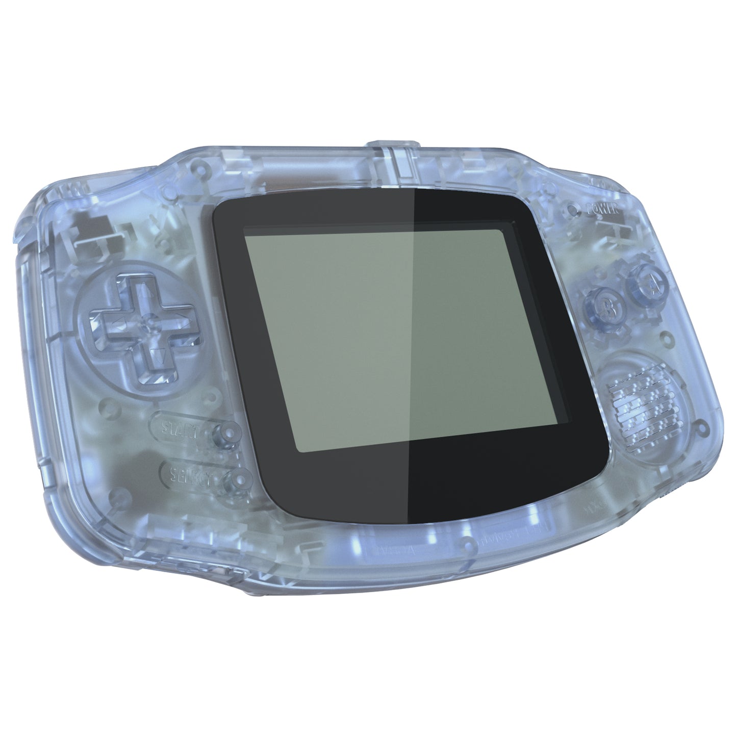 eXtremeRate Retail IPS Ready Upgraded eXtremeRate Glacier Blue Replacement Shell Full Housing Cover & Black Screen Lens for Gameboy Advance – Compatible with Both IPS & Standard LCD – Console & IPS Screen NOT Included - TAGM5006B