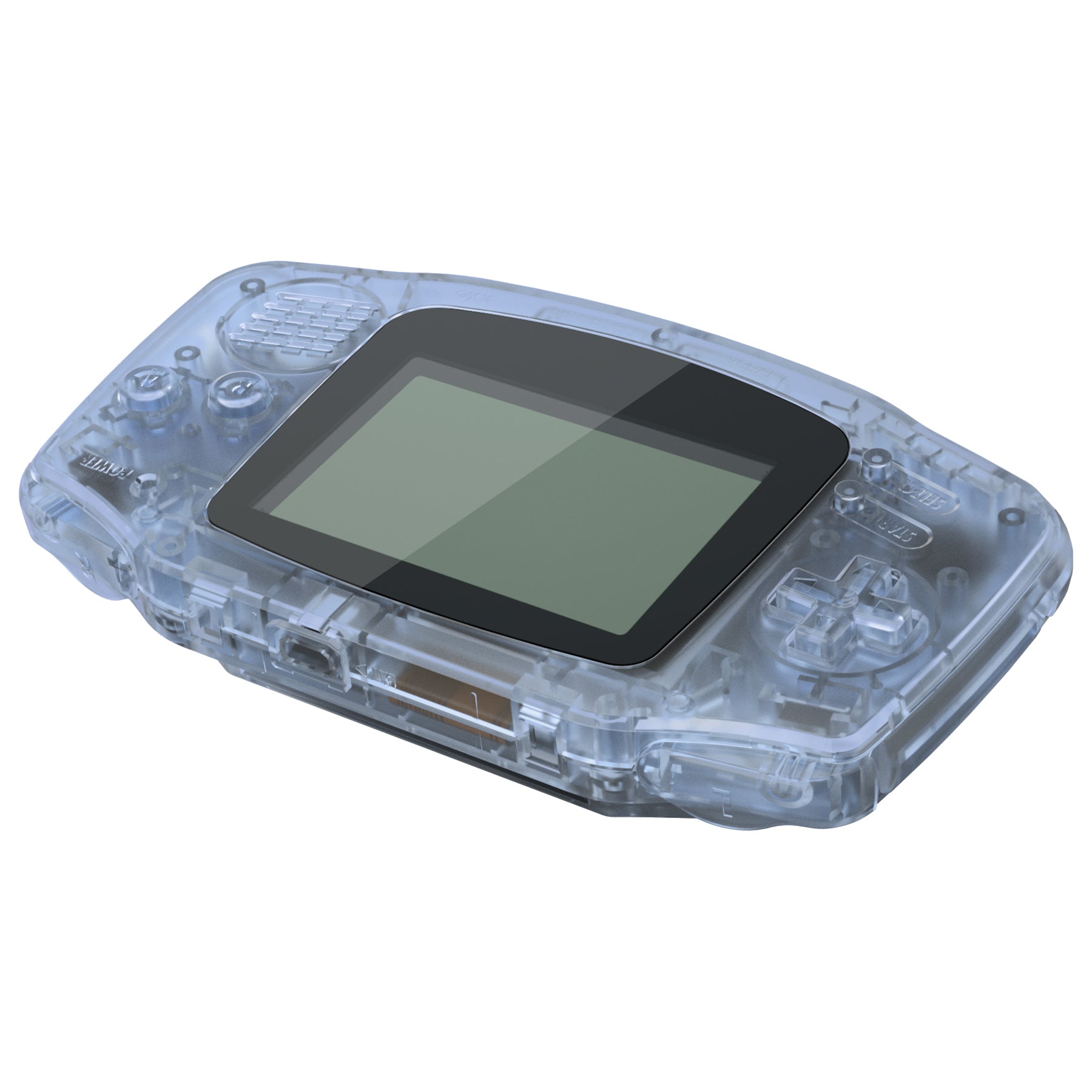 eXtremeRate Retail IPS Ready Upgraded eXtremeRate Glacier Blue Replacement Shell Full Housing Cover & Black Screen Lens for Gameboy Advance – Compatible with Both IPS & Standard LCD – Console & IPS Screen NOT Included - TAGM5006B