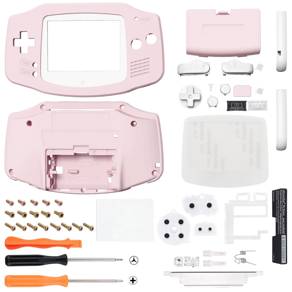 Lente Di Protezione In Vetro Rosa Per Game Boy Advance GBA - Sostituzione Schermo - Foto 3