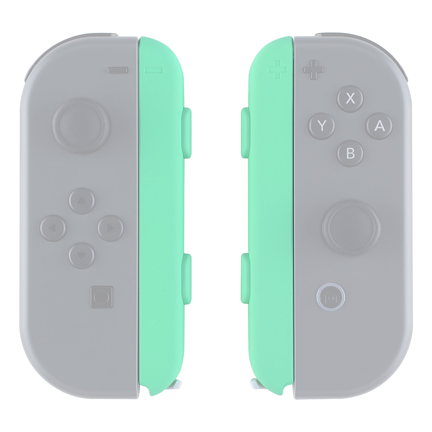 eXtremeRate Retail Mint Green Touch Replacement shell for Nintendo Switch Joycon Strap, Custom Joy-Con Wrist Strap Housing Buttons for Nintendo Switch - 2 Pack - UEP308