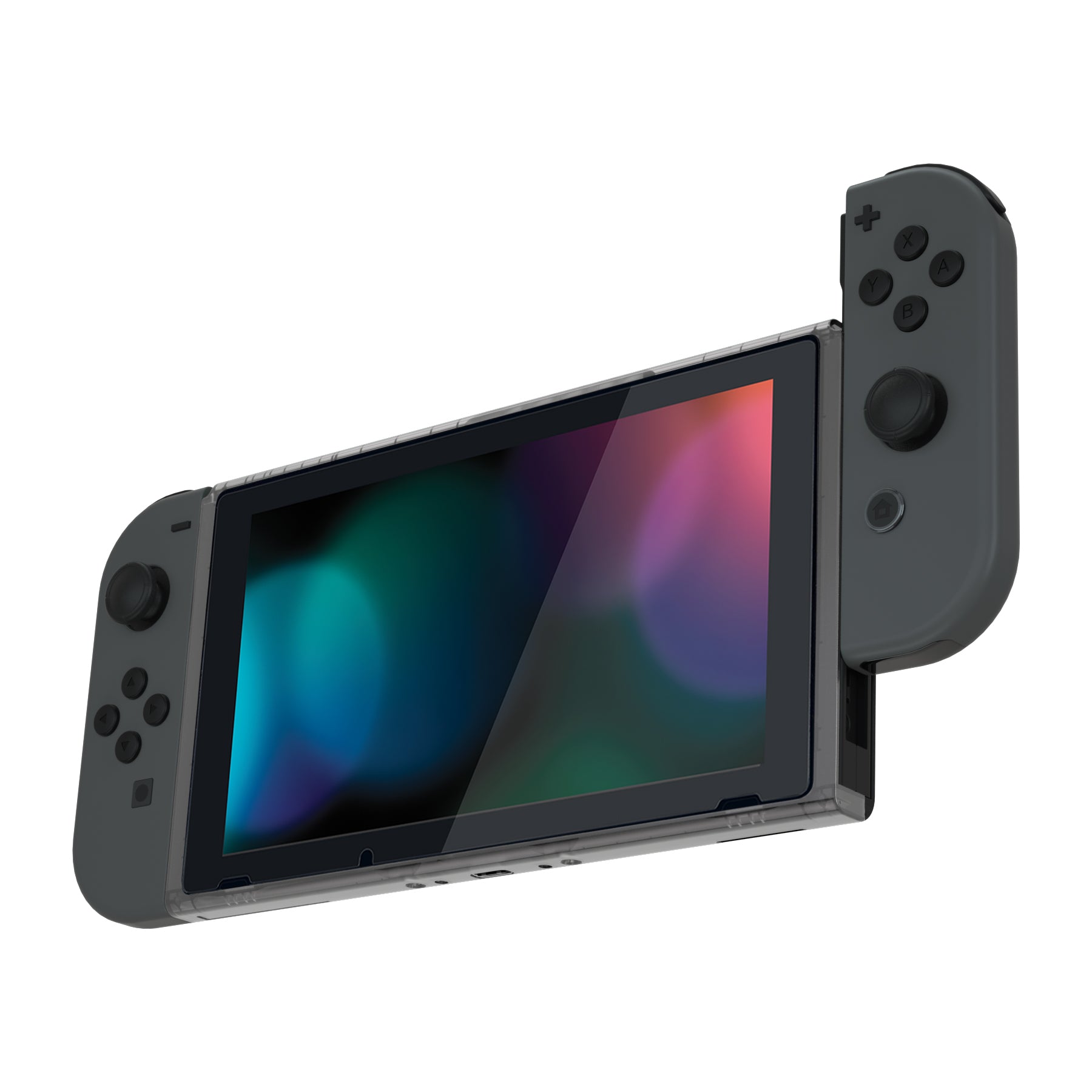 eXtremeRate Clear Black DIY Housing Shell for Nintendo Switch
