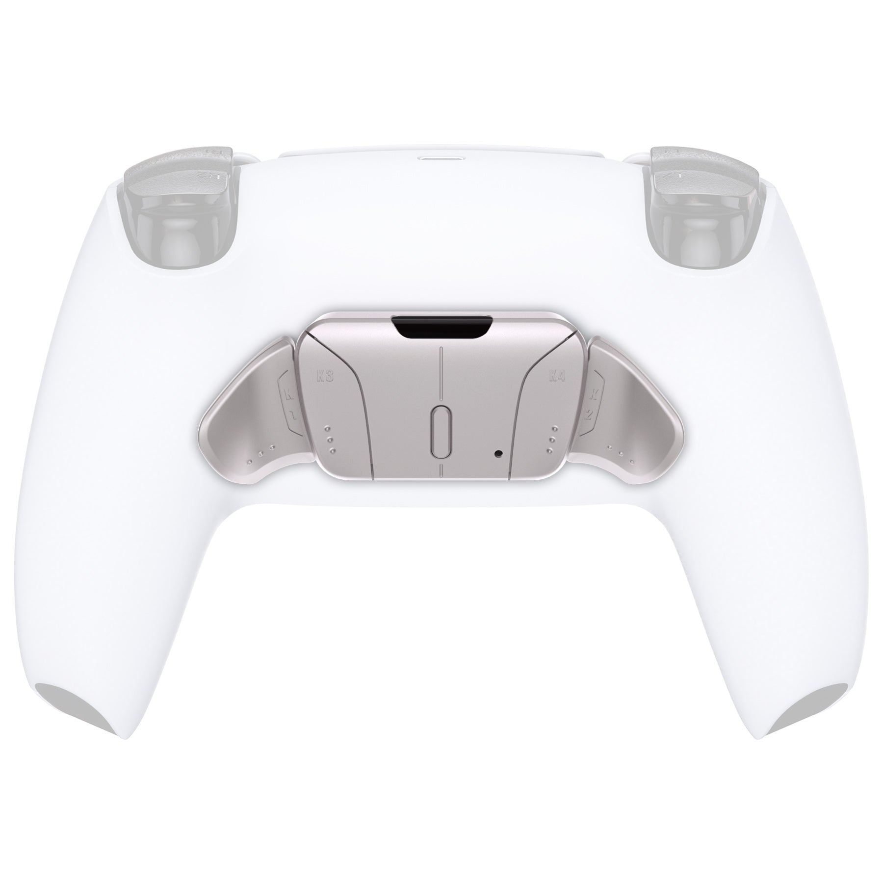 eXtremeRate Retail Turn RISE & RISE4 to RISE4 RMB Kit – Silver Real Metal Buttons (RMB) Version K1 K2 K3 K4 Back Buttons Housing & Remap PCB Board for PS5 Controller eXtremeRate RISE & RISE4 Remap kit - VPFJ7001