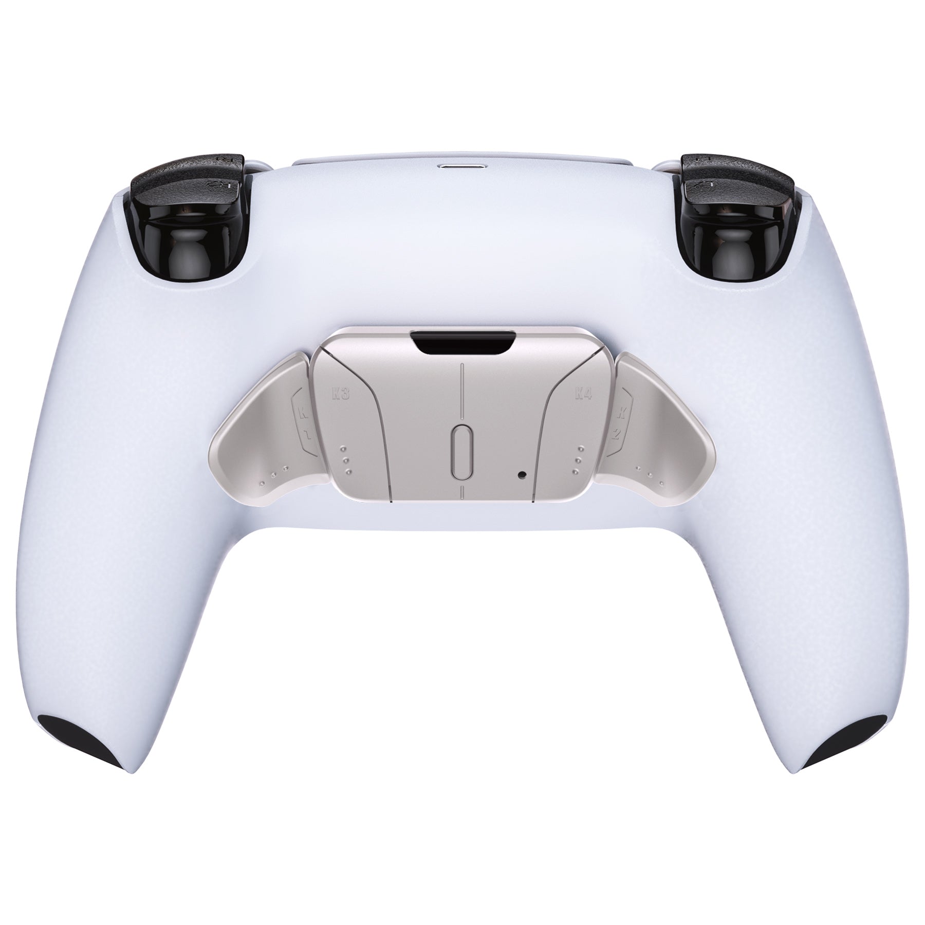 eXtremeRate Retail Turn RISE & RISE4 to RISE4 RMB Kit – Silver Real Metal Buttons (RMB) Version K1 K2 K3 K4 Back Buttons Housing & Remap PCB Board for PS5 Controller eXtremeRate RISE & RISE4 Remap kit - VPFJ7001