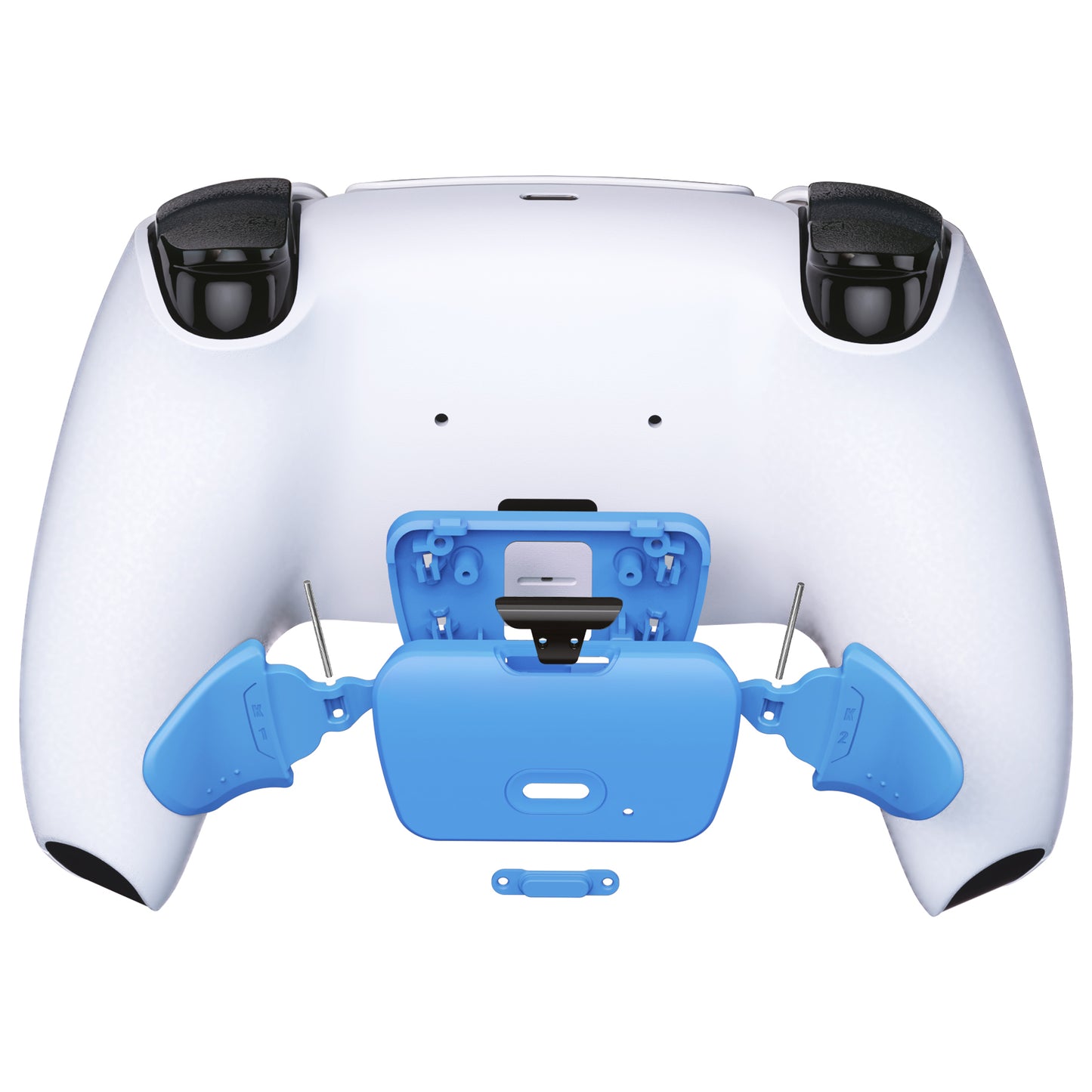 eXtremeRate Retail Starlight Blue Replacement Redesigned K1 K2 Back Button Housing Shell for ps5 Controller eXtremerate RISE Remap Kit - Controller & RISE Remap Board NOT Included - WPFM5006
