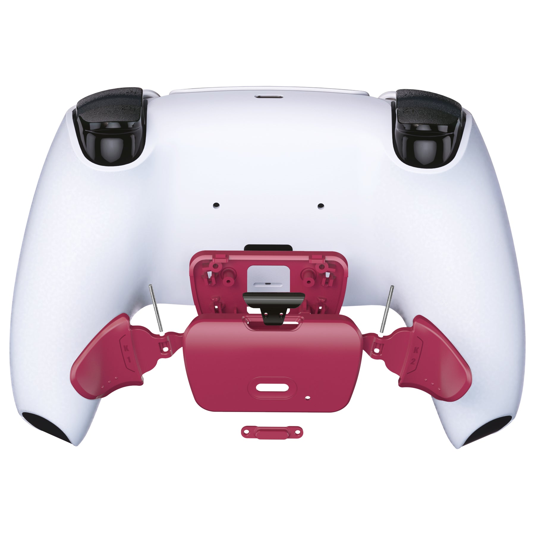 eXtremeRate Retail Cosmic Red Replacement Redesigned K1 K2 Back Button Housing Shell for ps5 Controller eXtremerate RISE Remap Kit - Controller & RISE Remap Board NOT Included - WPFM5008