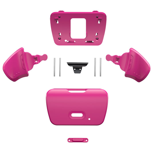 eXtremeRate Retail Nova Pink Replacement Redesigned K1 K2 Back Button Housing Shell for ps5 Controller eXtremerate RISE Remap Kit - Controller & RISE Remap Board NOT Included - WPFM5009