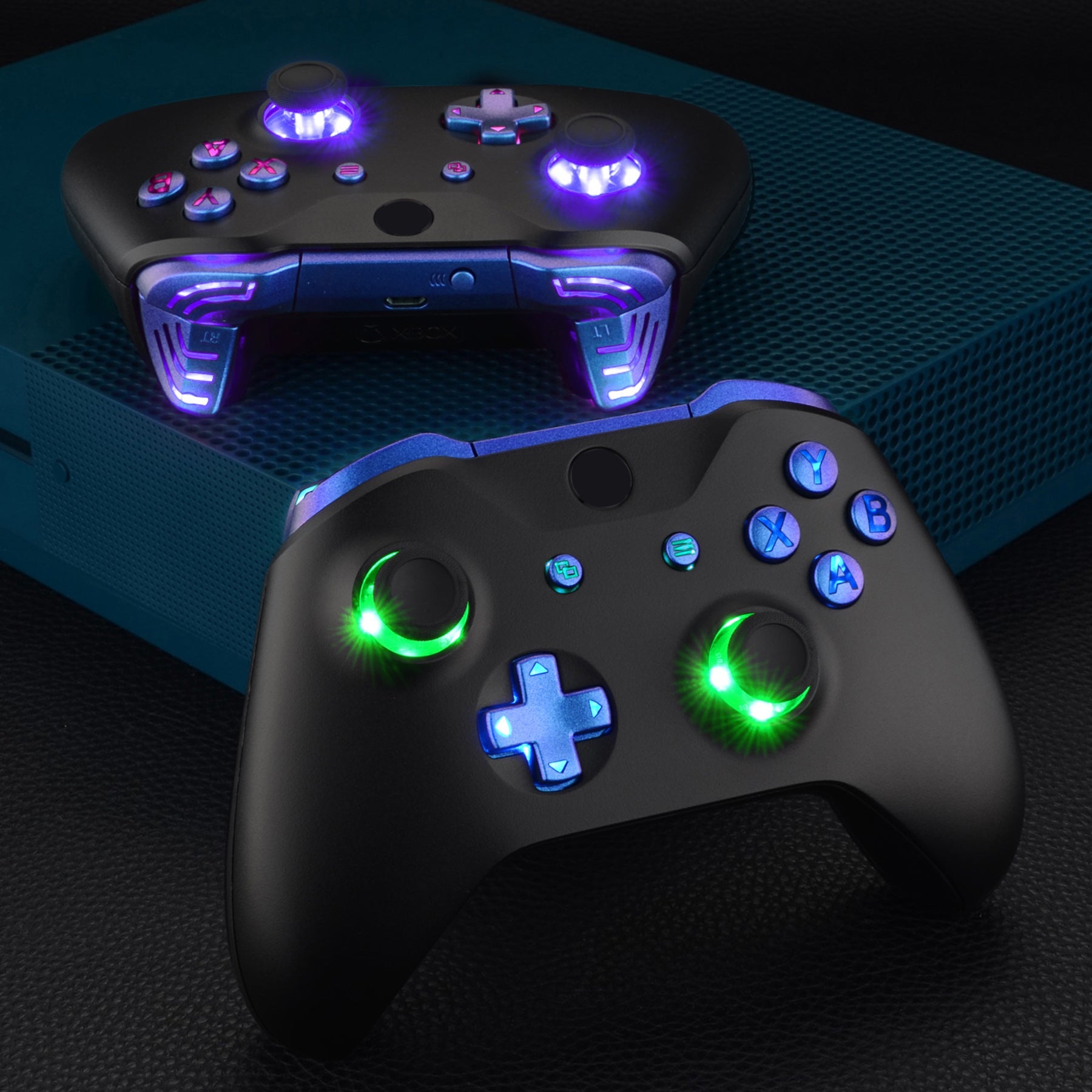 eXtremeRate Chameleon Classical Symbols Bumpers Triggers Dpad