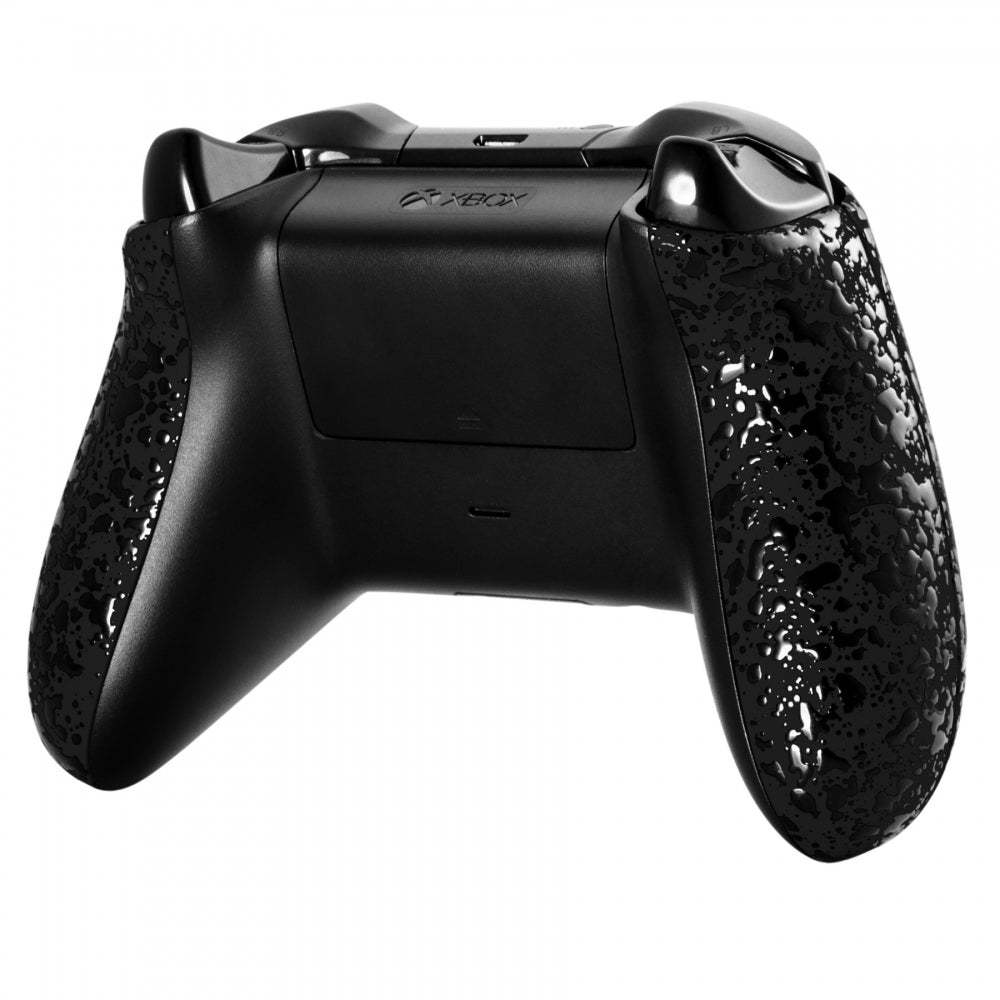 eXtremeRate Textured Blue Back Panels, Comfortable Non-Slip Side