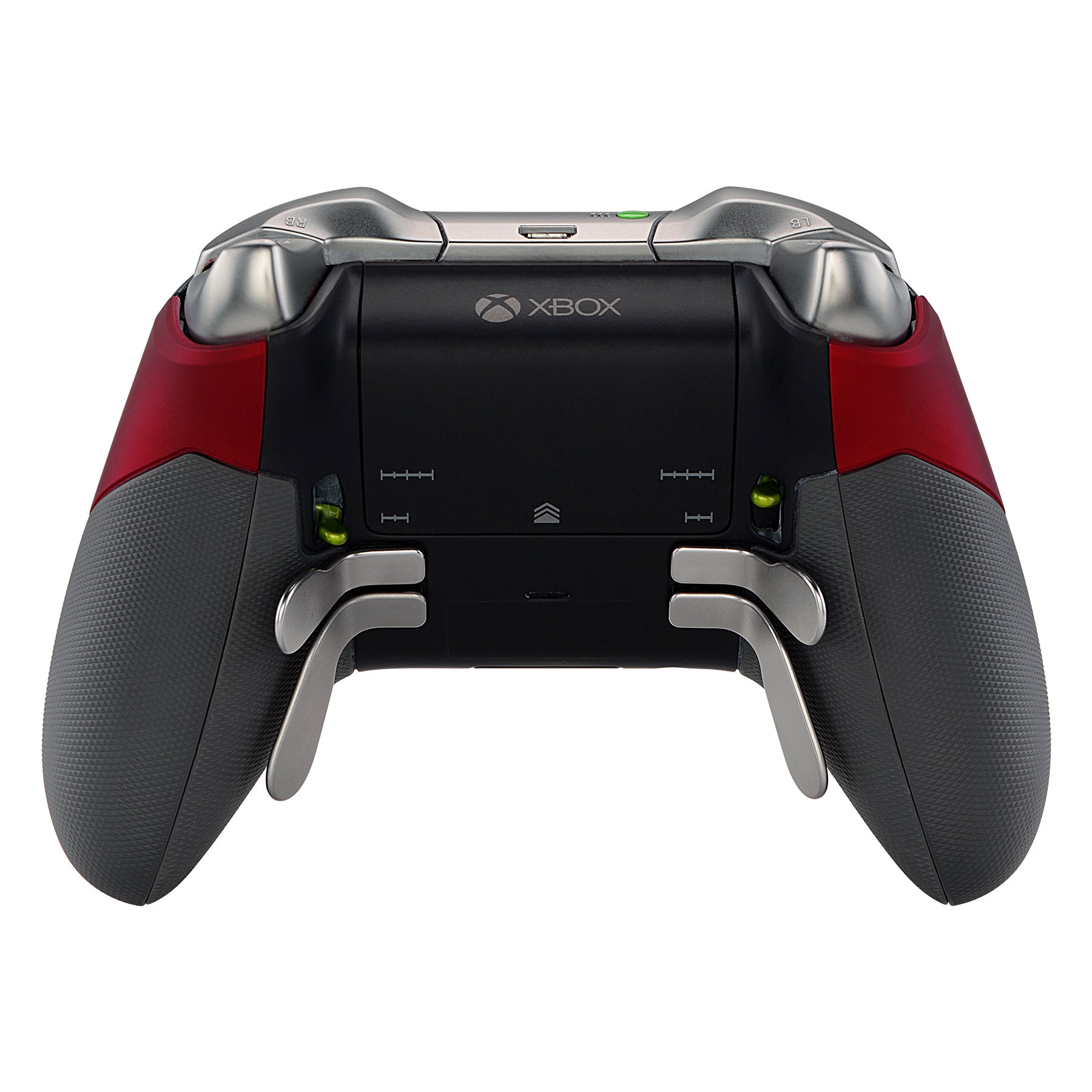 eXtremeRate Soft Touch Red Rubberized Right Left Side Rails