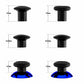 eXtremeRate Retail ThumbsGear Interchangeable Ergonomic Thumbstick for Xbox Series X & S/Xbox One/Xbox One Elite/Xbox One S & X Controller with 3 Height Domed and Concave Grips Adjustable Joystick - Chrome Glossy Blue - XOJ2110