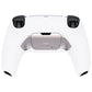 eXtremeRate Retail Silver Real Metal Buttons (RMB) Version RISE Remap Kit for PS5 Controller BDM-030 with White Back Shell, Upgraded Remappable Back Buttons Attachment for PS5 Controller - XPFJ7003G3