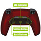 eXtremeRate Retail Black Real Metal Buttons (RMB) Version RISE Remap Kit for PS5 Controller BDM-030 with Scarlet Red Back Shell, Upgraded Remappable Back Buttons Attachment for PS5 Controller - XPFJ7004G3