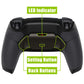 eXtremeRate Retail Black Real Metal Buttons (RMB) Version RISE Remap Kit for PS5 Controller BDM-030 with Black Rubberized Grip Back Shell, Upgraded Remappable Back Buttons Attachment for PS5 Controller - XPFJ7005G3