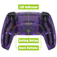 eXtremeRate Retail Clear Atomic Purple Back Paddles Remappable Rise Remap Kit with Upgrade Board & Redesigned Back Shell & Back Buttons Attachment for ps5 Controller BDM-010 & BDM-020 - XPFM5002G2
