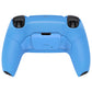 eXtremeRate Retail Starlight Blue Rubberized Grip Back Paddles Remappable Rise Remap Kit with Upgrade Board & Redesigned Back Shell & Back Buttons Attachment for PS5 Controller BDM-010 & BDM-020 - XPFU6006