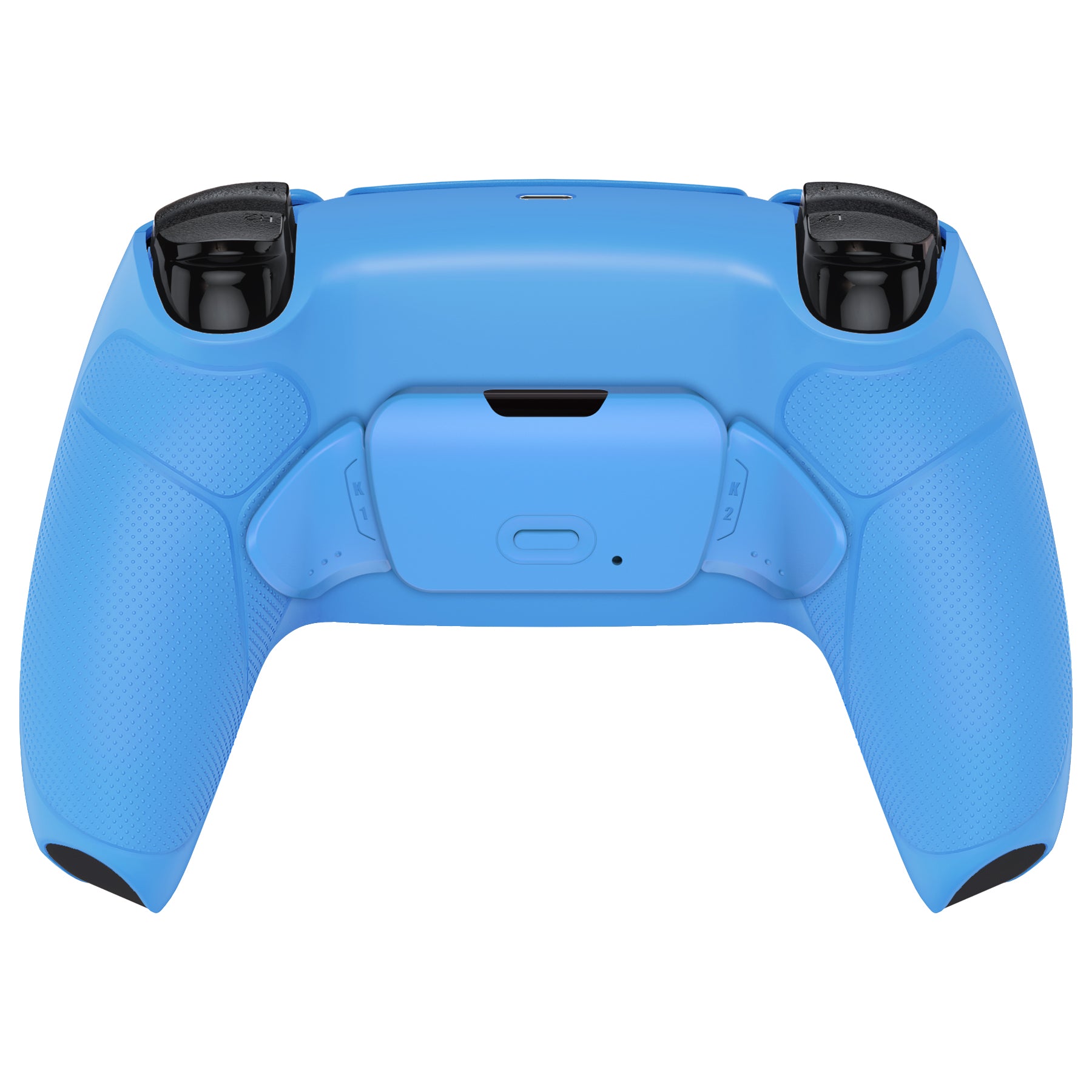eXtremeRate Retail Starlight Blue Rubberized Grip Back Paddles Remappable Rise Remap Kit with Upgrade Board & Redesigned Back Shell & Back Buttons Attachment for PS5 Controller BDM-010 & BDM-020 - XPFU6006