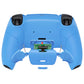 eXtremeRate Retail Starlight Blue Rubberized Grip Remappable RISE Remap Kit for PS5 Controller BDM-030, Upgrade Board & Redesigned Starlight Blue Back Shell & Back Buttons for PS5 Controller - Controller NOT Included - XPFU6006G3