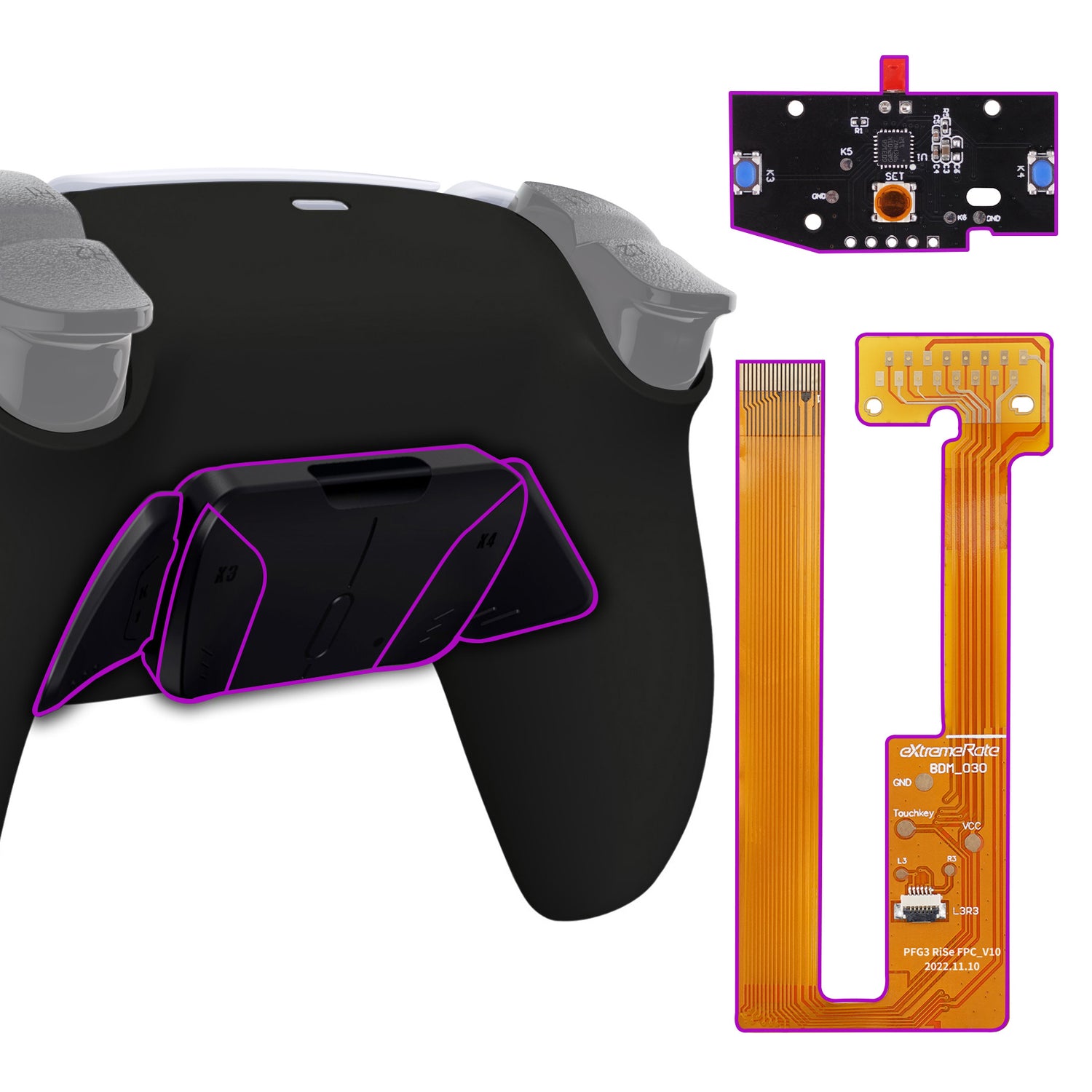 For PS5 Controller BDM-030/040 RISE4 Remap Kit
