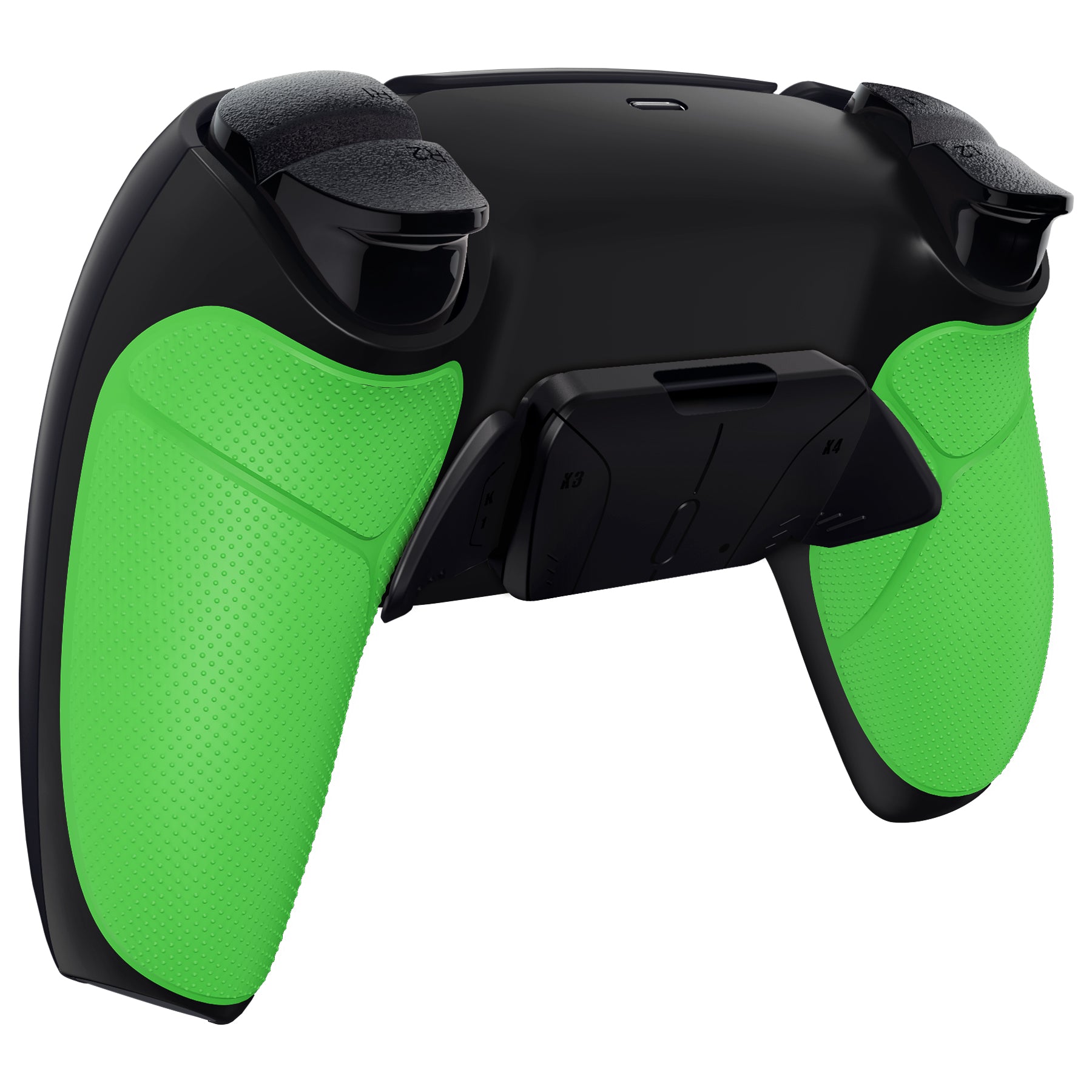 eXtremeRate Green Rubberized Grip Remappable RISE4 Remap Kit for