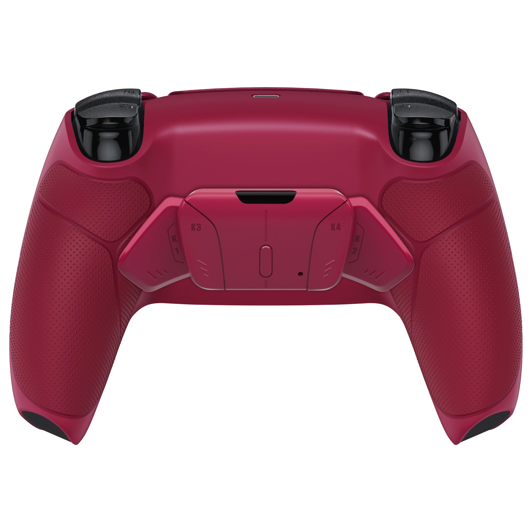 eXtremeRate Retail Cosmic Red Rubberized Grip Remappable RISE 4.0 Remap Kit for PS5 Controller BDM 010 & BDM 020, Upgrade Board & Redesigned Back Shell & 4 Back Buttons for PS5 Controller - Controller NOT Included - YPFU6008