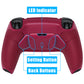 eXtremeRate Retail Cosmic Red Rubberized Grip Remappable RISE 4.0 Remap Kit for PS5 Controller BDM 010 & BDM 020, Upgrade Board & Redesigned Back Shell & 4 Back Buttons for PS5 Controller - Controller NOT Included - YPFU6008
