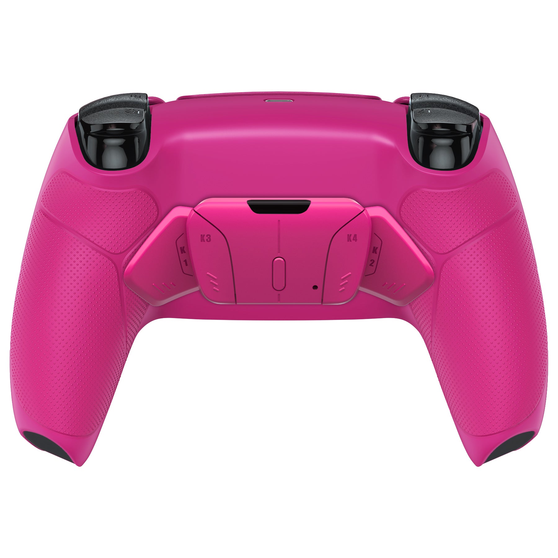 eXtremeRate Retail Nova Pink Rubberized Grip Remappable RISE 4.0 Remap Kit for PS5 Controller BDM 010 & BDM 020, Upgrade Board & Redesigned Back Shell & 4 Back Buttons for PS5 Controller - Controller NOT Included - YPFU6009