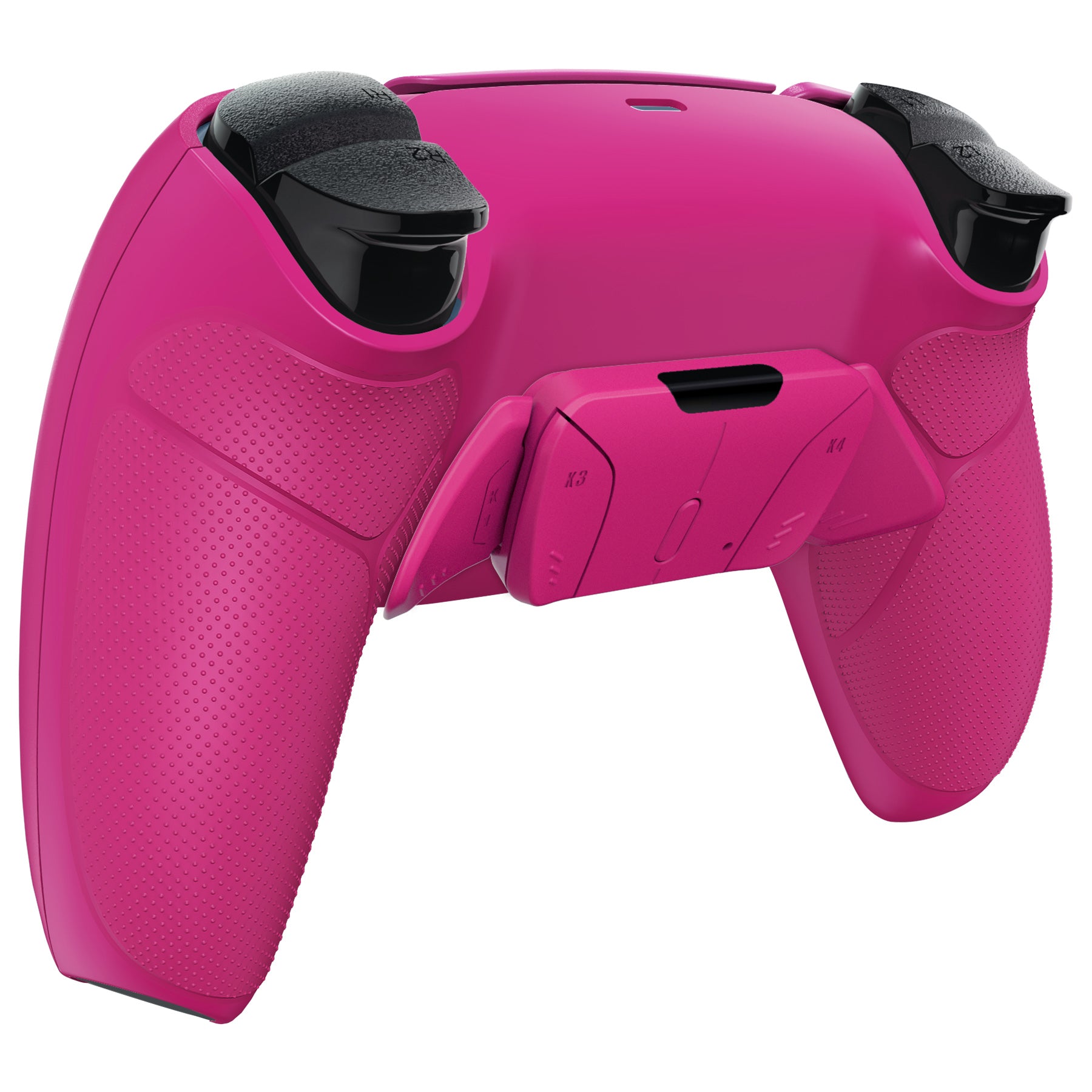 eXtremeRate Retail Nova Pink Rubberized Grip Remappable RISE 4.0 Remap Kit for PS5 Controller BDM 010 & BDM 020, Upgrade Board & Redesigned Back Shell & 4 Back Buttons for PS5 Controller - Controller NOT Included - YPFU6009